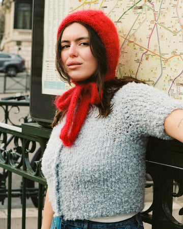 BOUCLETTE TOP Light Blue
