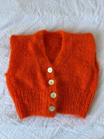 V-NECK VEST  Tangerine