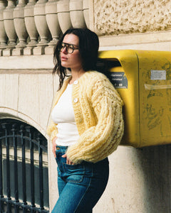 MAMMA CARDIGAN Butter Yellow