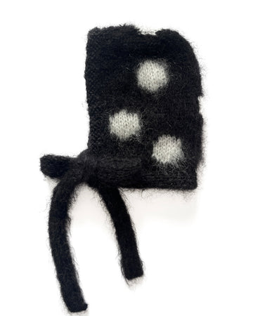 BONBON BONNET Polka Dots - Black